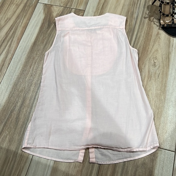 Gap Pink Sleeveless cotton button down Top - Picture 6 of 6